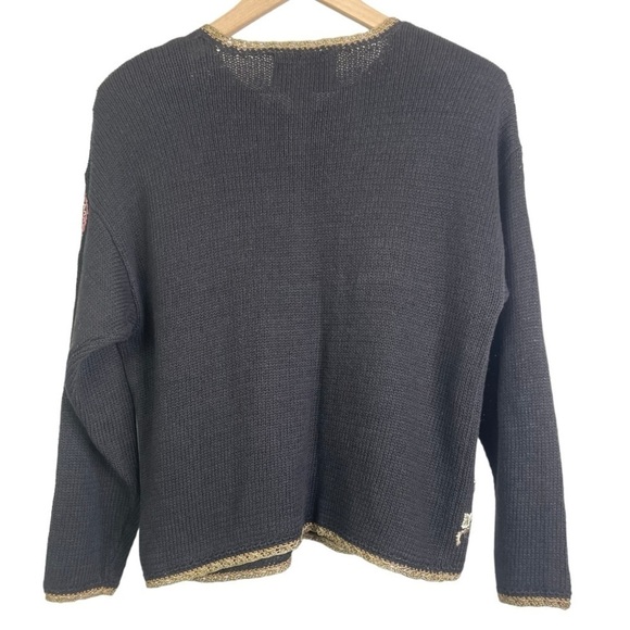 Vintage Tiara Petite Women’s Embroidered Floral Paisley Button Cardigan Sweater - Picture 4 of 4